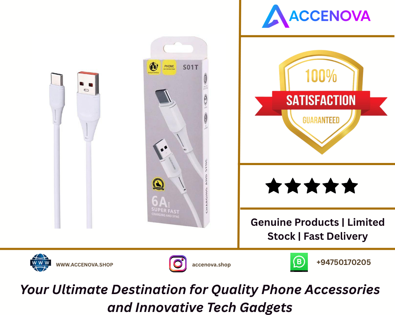 High-Quality USB-C Type Cable