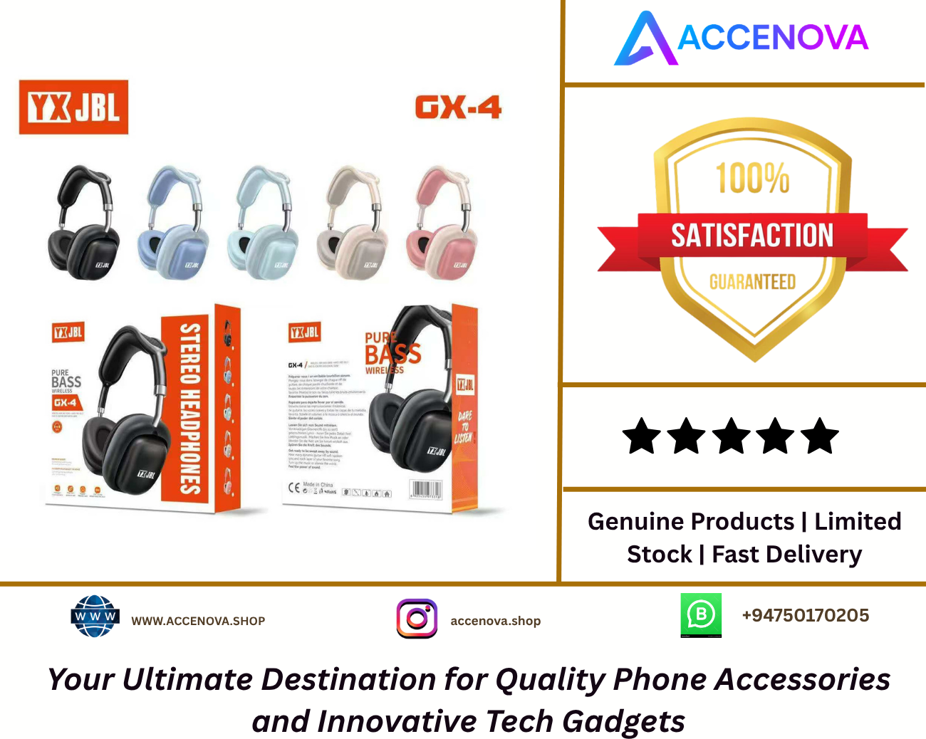 YX JBL GX4 Headphones