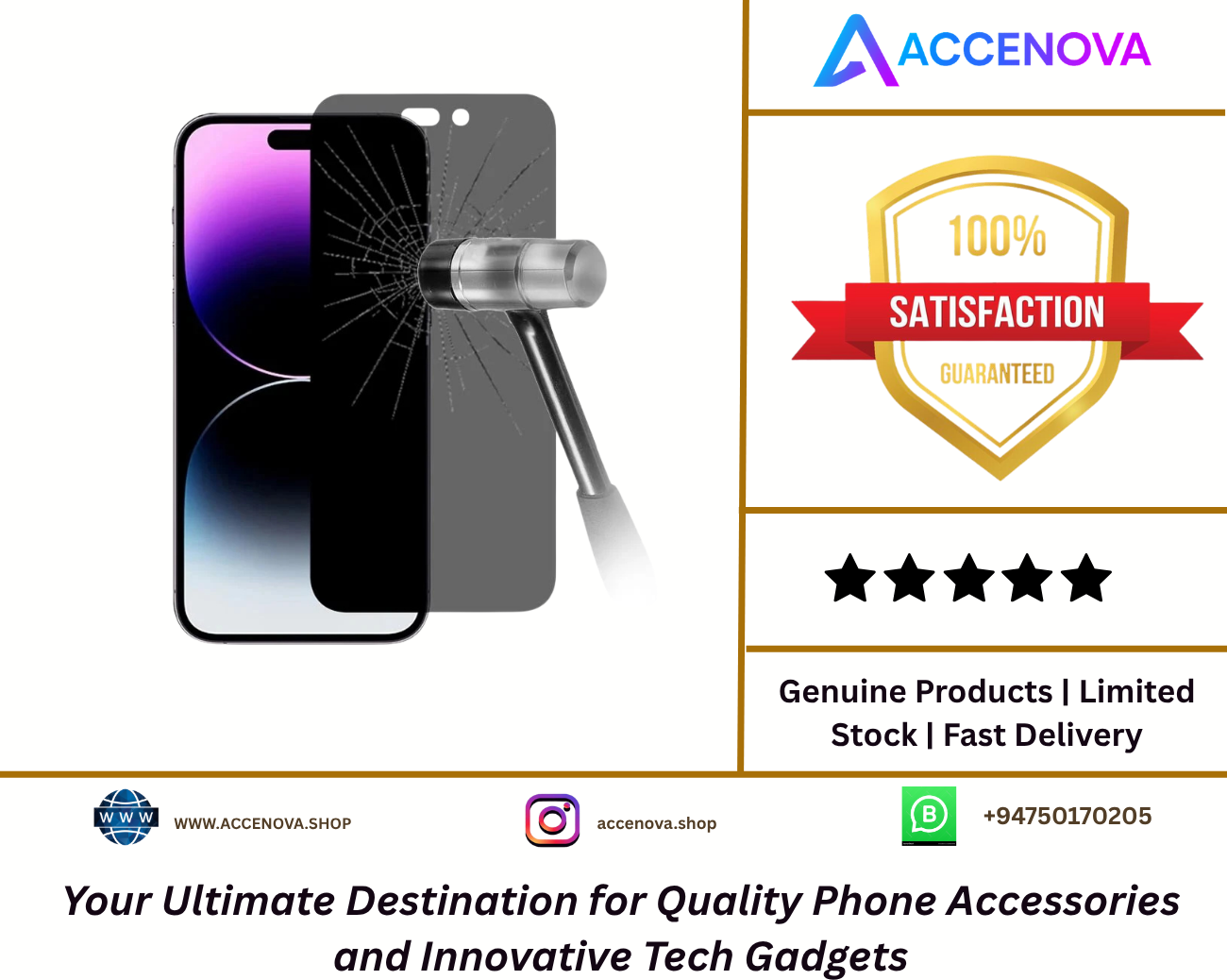 iphone 15 Pro Max Privacy Tempered Glass