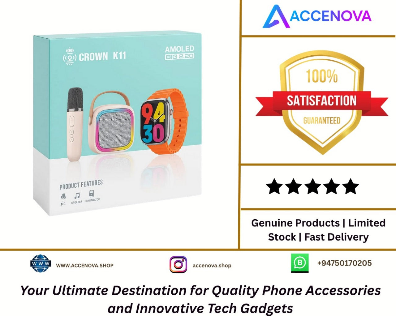 CROWN K11 Smart Watch