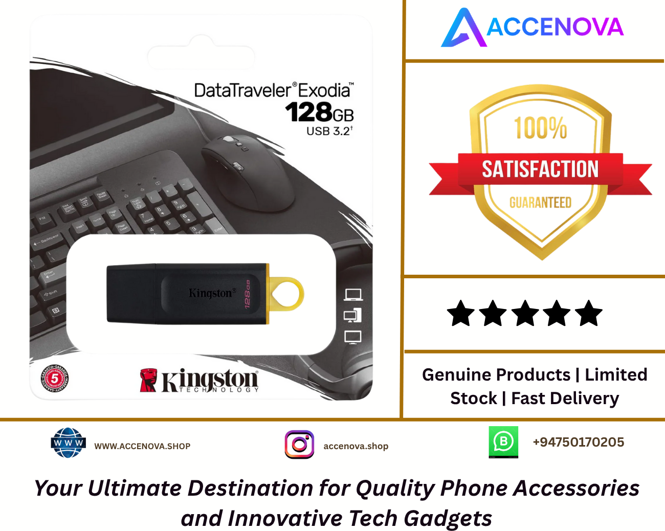 Kingston 128GB USB Flash Drive