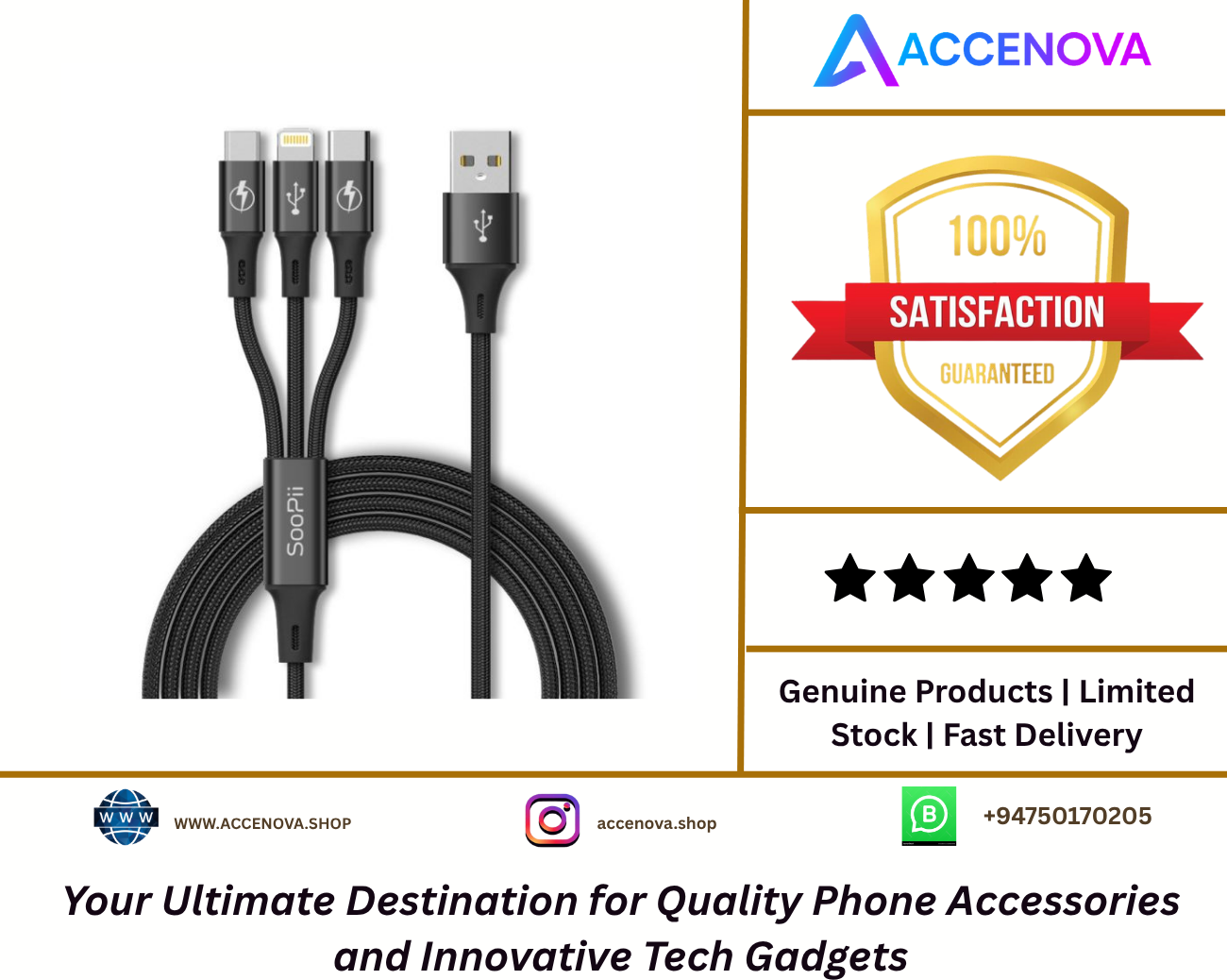 3-in-1 Charging Cable