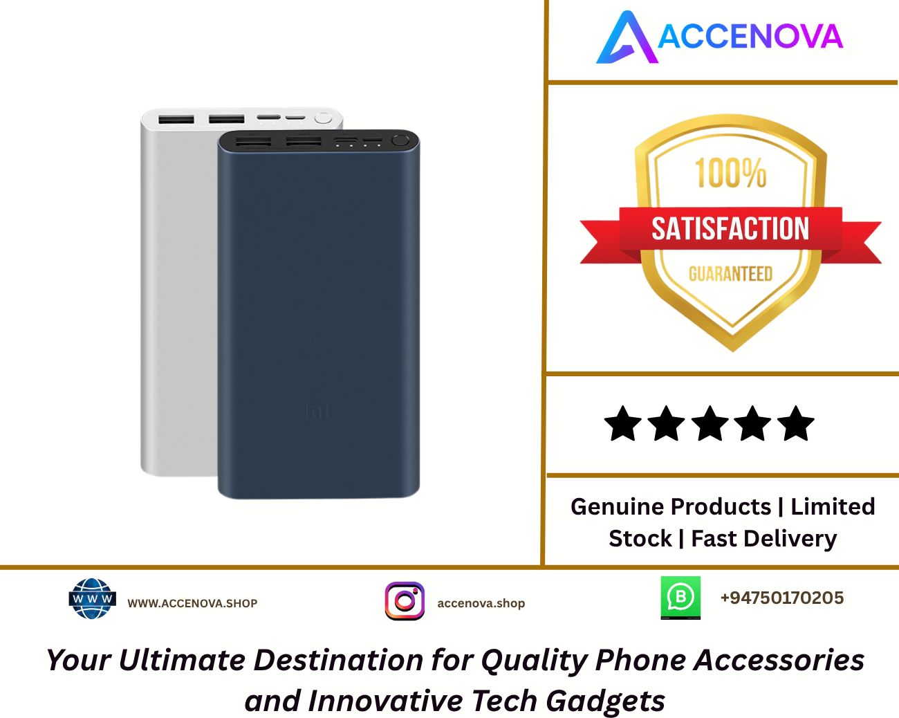 Original Xiaomi Mi 10000mAh Power Bank